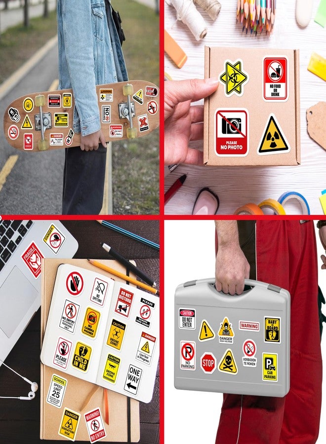 Robmoda Safety Warning Signs Stickers for Water Bottles, 70 Pcs Kids Game Vinyl Waterproof Decals for Laptop, Skateboard Scrapbooking Decor for Teens Girls Boys Adults - Image 5